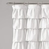 Lush Décor 19211 Ruffle Shower Curtain, 72 inch x 72