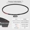 sourcing map 3pcs XPZ850 EPDM V-Belt, wedge Section Cut Edge