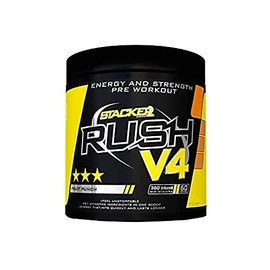 Stacker2 Rush V4 Pre-Workout Booster Trainingsbooster Bodybuilding (30 serv) (Orange Tangerine 180g)