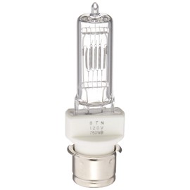 BORYLI BTN 120V 750W P28S T7 120V CL 750-watt 120-volt Medium Pre-Focus Based Stage and Studio T7 Bulb, Clear