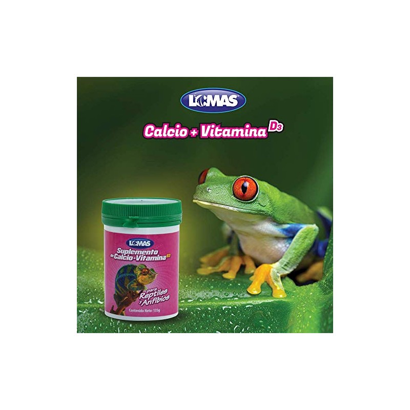 SUPLEMENTO DE CALCIO C/VITAMINA D3 P/REPTILES 135 G