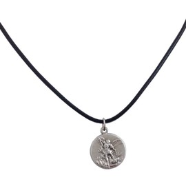 Saint Michael The Archangel Silver Medal - The Patron Saints Medals (St. Michael with Cord)