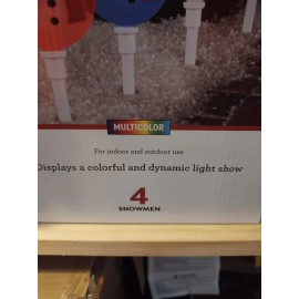 GEMMY Set 4 Lightshow Color Motion 20 in Christmas Pathway LED Lights Stakes New