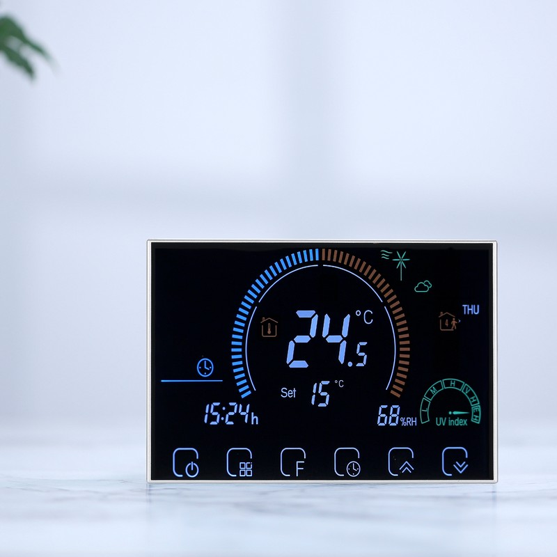 3A 95~240V Water Heating Energy Saving Smart Thermostat with Touchscreen
