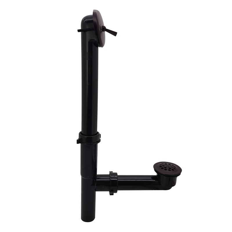 Westbrass 592144-12 1-1/2" x 14" Black Poly Tubular Bath Waste