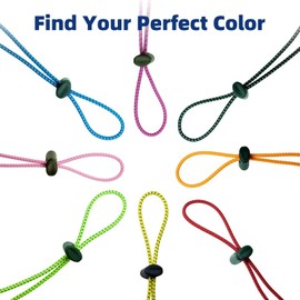 MeelooGym Adjustable Goggle Bungee Straps (Fluorescent Orange - 1 Pack), Swimming Goggles Accessories, For Replacement of Swimming Goggle Straps, Copper Core Spring Buckle, No Rust and No Slip