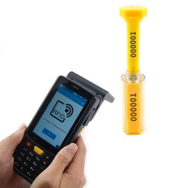 LeadSeals 10 PCS High Security UHF RFID Bolt Seals Container Seal RFID Electronic Tamper Seal Shipping Seal with Print Progressive Numbering for Cargo, Trucks, Railways, Wagons, and Trailers