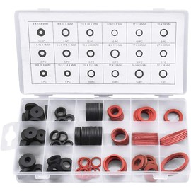 141 PCS O-Ring Gaskets Rubber Sealing Washer Assortment with 18 Popular Sizes for Garden Household Plumbing and Taps