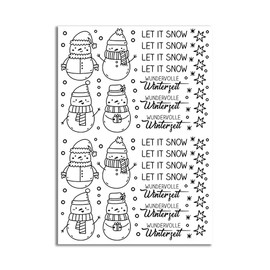 Rubon Sticker - viele weihnachtliche Motive zu Auswahl (M152)