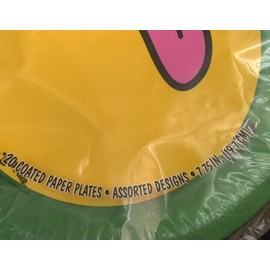 Hefty Zoo Pals Plates Animal Designs Party Edition 20 Coated Paper Plates Sealed