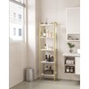 Hzuaneri Bookshelf, Book Shelf, Industrial Bookcase with 2 Hooks, Coner