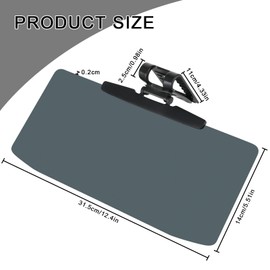 YYTECH Sun Visor Extension for Car Sun Glare Blocker for Driving Universal Car Sun Visor Anti Glare Driving Visor for Front Seat Driver or Passenger