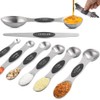Magnetic Measuring Spoons Set of 8, TKNO Dual Sided Stainless