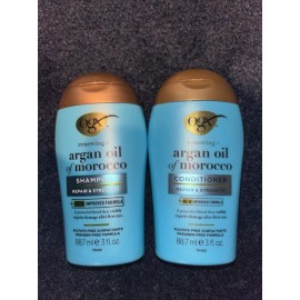 OGX Renewing Argan Oil Of Morocco Shampoo & Conditioner Travel Size - 3oz Each