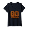 Womens Maxwell Public Wildcats GO! School Pride V-Neck T-Shirt