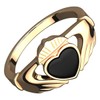 GWG Jewellery 18K Gold Coated Sterling Silver Claddagh Ring Unusual