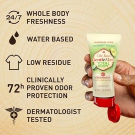 Old Spice Desodorante Corporal Para Hombres, Crema Desodorante Sin Aluminio Para Frescura Las, Los 7 Días De La Semana, Pepino Y Aguacate, 3.0 Oz 3 Onzas (Paquete De 1)