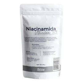 Niacinamida Hebbe Cosmetics 250g Vitamina B3 Cosmético Facial Piel Grasa