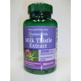 Puritan's Pride Milk Thistle Extract  1,000 mg  180 Softgels