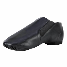 EU and US Dynadans Factory Leather Jazz Slip-on Jazz Shoes Leather Jazz Shoes for Women and Men Non-slipShoe Size: 8.5, Color: Brown