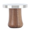 Wood Handle Coffee Tamper Stainless Steel Press Detachable Flat Base