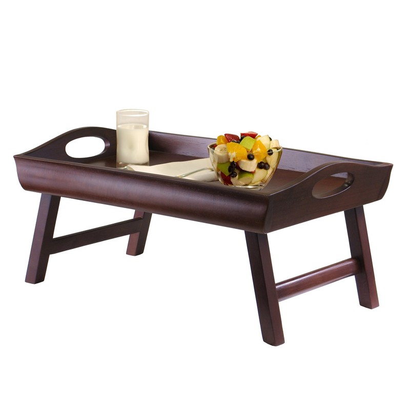 Winsome Wood Sedona Bed Tray, Antique Walnut