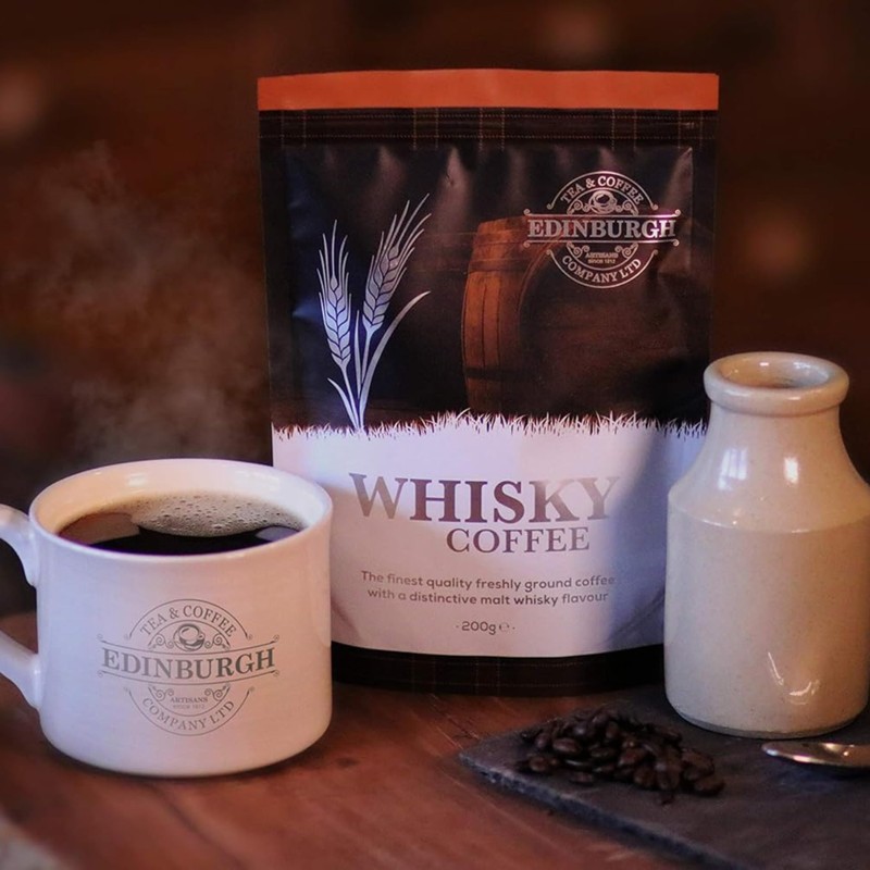 Edinburgh Tea & Coffee Company, Whisky Flavored Ground Coffee, 7oz