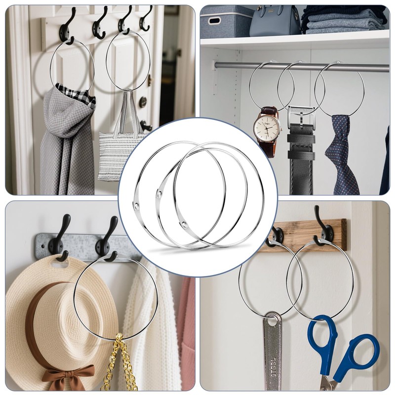 FORETOGO Pack of 3 Goods Ring Key Ring Large, 150