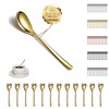 Kyraton Gold Teaspoon, 12 Pieces, 14 cm Stainless Steel Coffee
