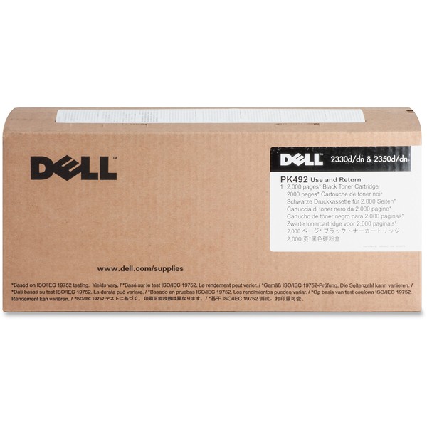 Dell PK492 Toner Cartridge f/2330/2350 2000 Page Yield BK