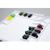 Mijello Studio Watercolor Palette, 55 Paint Wells, Blue, Foam Dauber