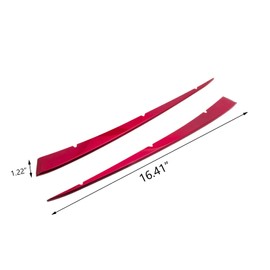 Xotic Tech Front Grille Insert Center Hood Stripe Cover Trim, Red Stainless Steel, Compatible with Camry SE XSE 2018-2024