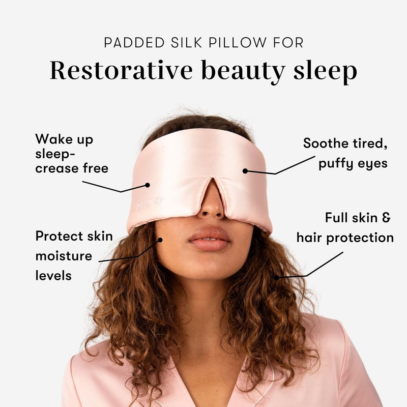 DROWSY Silk Sleep Mask - A padded silk cocoon that
