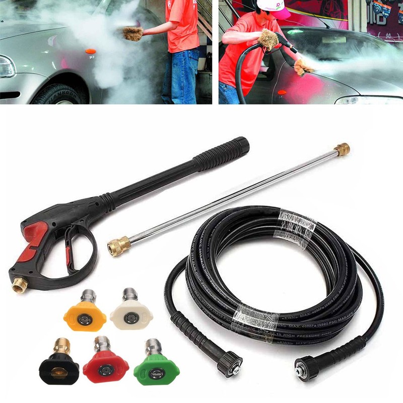 Cbhfmljd Pressure Washer Gun, High Pressure 3000PSI Car Power Washer