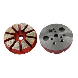 10 Segments #30/40 Diamond Grinding Disc for Polar Magnetic and Stonekor Grinders, Medium Bond