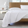 PANDATEX Luxurious 100% Cotton White Embroidered Sheets - 80s Ultra