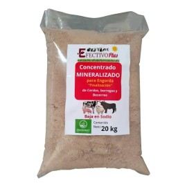 Minerales engorda cerdos borregos becerros Prosermat Efectivo Plus 20kg