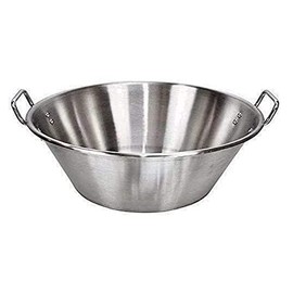 Aram Cazo Grande Para Carnitas Extra Large 22 inch 8 Height Stainless Steel Heavy Duty Acero Inoxidable Wok comal Fry