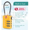 Search Alert TSA Approved Travel Combination Luggage Cable Locks for