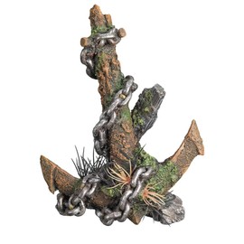 Nobby Aqua Ornaments 28575 Anchor with Plants