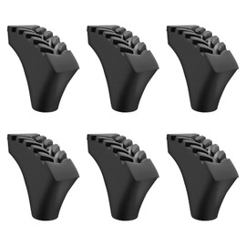 6Pcs Trekking Poles Tips Hiking Accessories - Cane Tips for Walking Sticks Rubber Tips for Hiking Sticks, Replacement Rubber Walking Accessories Tips Fit Most Trekking & Hiking Poles by Inscool
