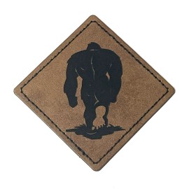 Unbranded Leatherette Bigfoot Sasquatch Patch Iron on Adhesive for Hats, Bag, Clothing