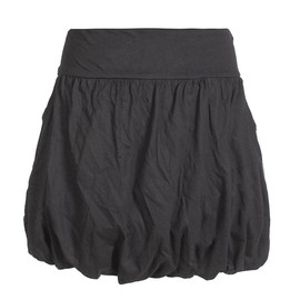 Vishes - Alternative Clothing - Plain Women's Basic Bubble Skirt Organic Cotton Pockets, black