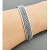Treasure Bay Mens Solid 925 Sterling Silver Cuff Bangle Bracelet