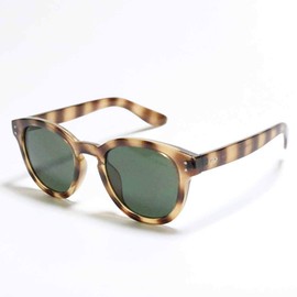 [FashionBerry] デミ×グリーン サングラス 度なしメガネ ファッションメガネ めがね 眼鏡 メンズ レディース 丸 四角 透明 色付き 小さい 大きい 軽い ゴルフ 運転 車 釣り uvカット 登山 夏 旅行 紫外線カット 1050505-F-696