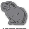 Azeeda A8 'Sitting Capybara' Unmounted Rubber Stamp (RS00028118)