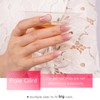 DANNI & TONI Gel Nail Strips Semi Cured Pearl Pink（Pale