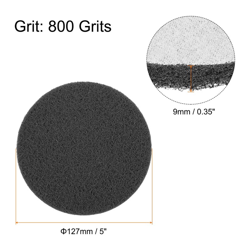sourcing map 20pcs Scrubber Scouring Pads 800 Grits 5 Inch