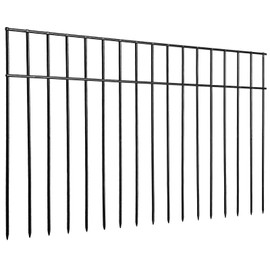 Adavin Animal Barrier Fence, 5 Pack 24 in(L) X 15 in(H) Dog Digging Fence Barrier with 1.5 in Spacing, Metal Dog Fence for The Yard, Patio. Total 10 Ft(L)