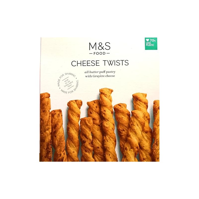 M&S Food Cheese Twist All Butter Puff Pastry with Gruyere